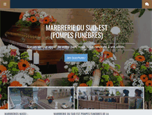 Tablet Screenshot of marbrerie-grenoble.com